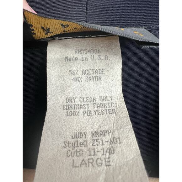 Vintage 90s Express Black Lace Sleeve Blazer Jacket Large - Picture 6 of 6